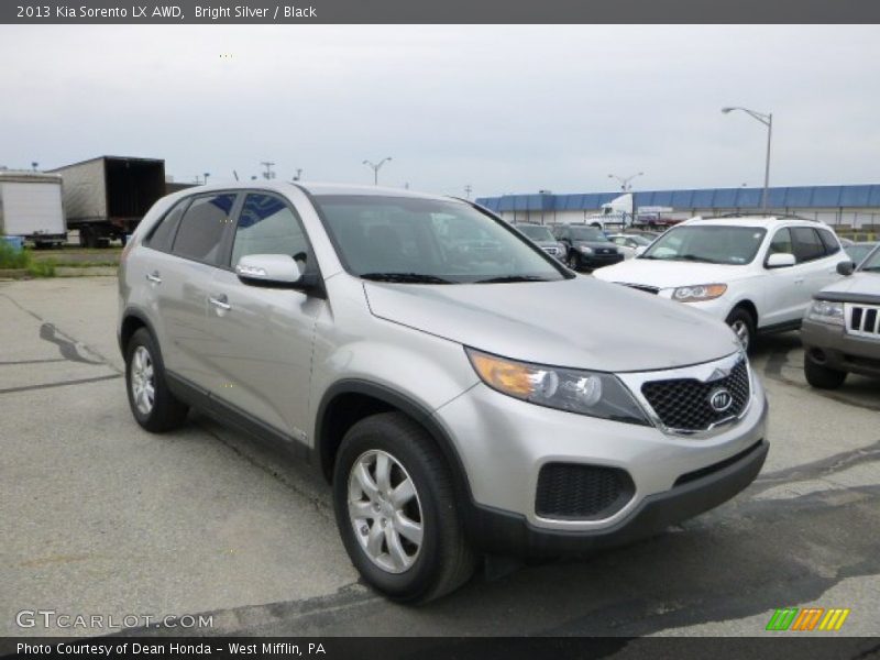 Bright Silver / Black 2013 Kia Sorento LX AWD