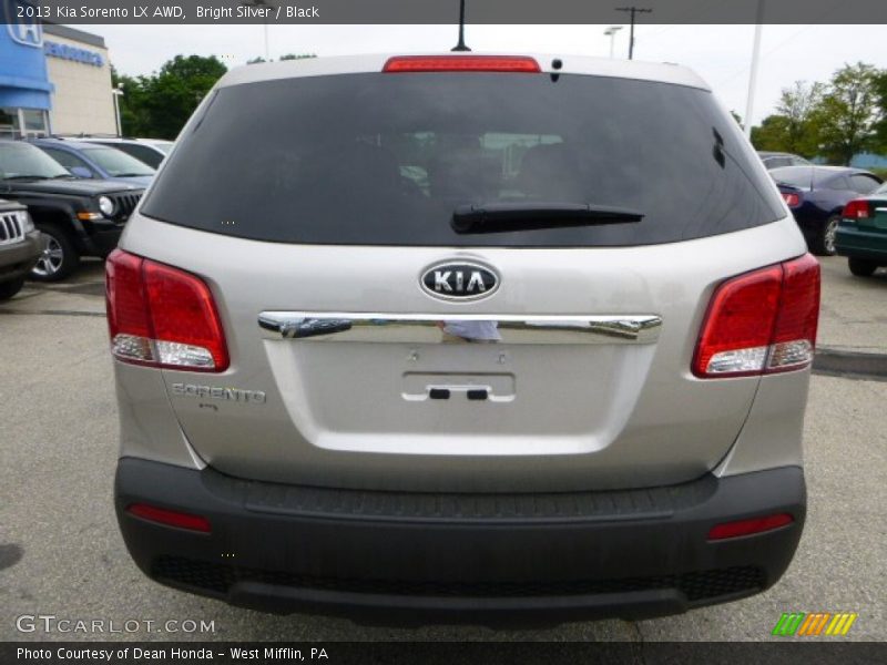 Bright Silver / Black 2013 Kia Sorento LX AWD