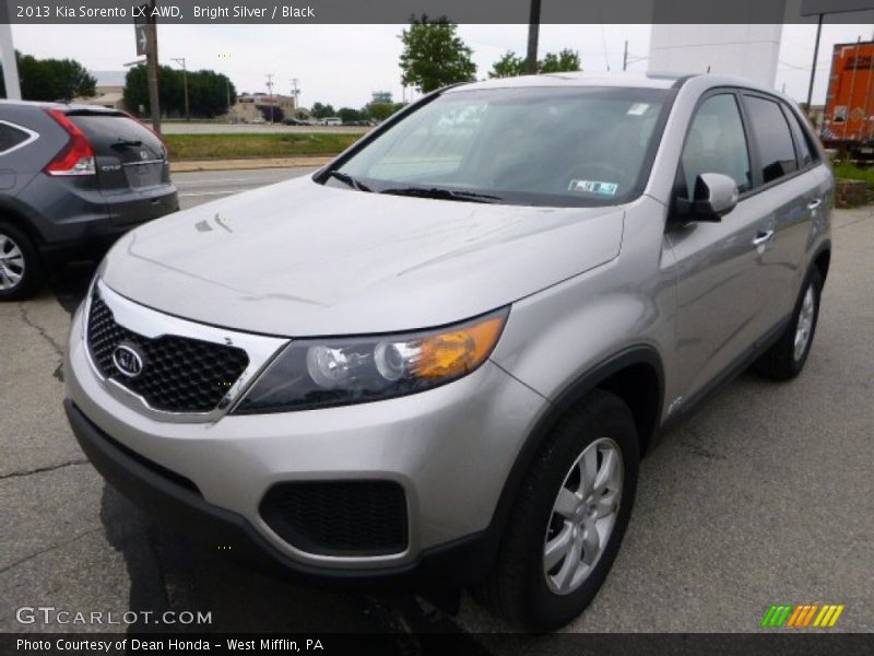 Bright Silver / Black 2013 Kia Sorento LX AWD