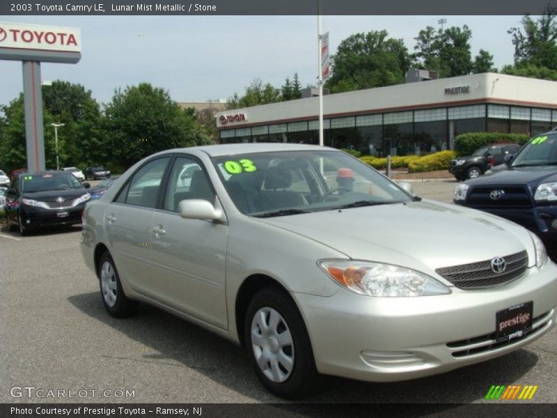 Lunar Mist Metallic / Stone 2003 Toyota Camry LE