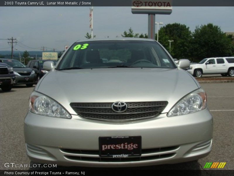Lunar Mist Metallic / Stone 2003 Toyota Camry LE