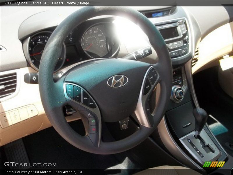 Desert Bronze / Beige 2013 Hyundai Elantra GLS