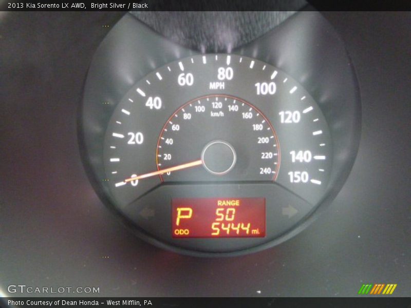 Bright Silver / Black 2013 Kia Sorento LX AWD