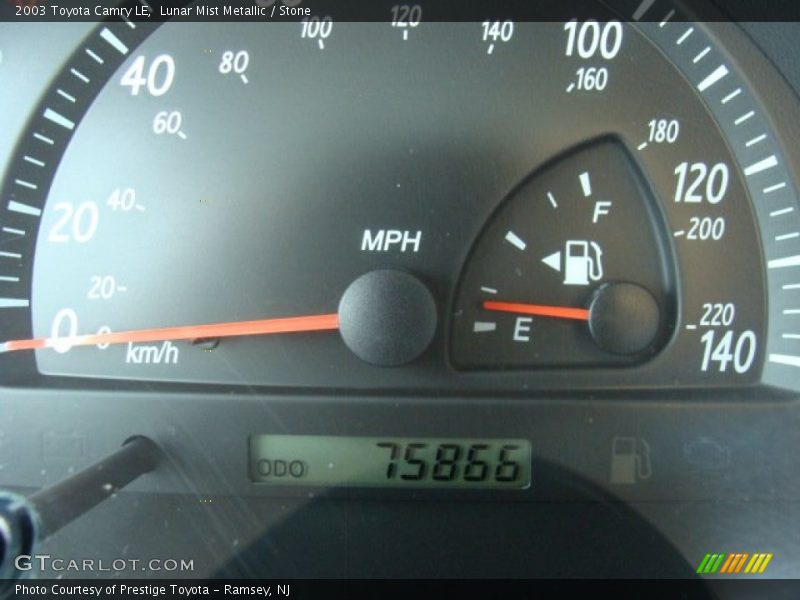 Lunar Mist Metallic / Stone 2003 Toyota Camry LE