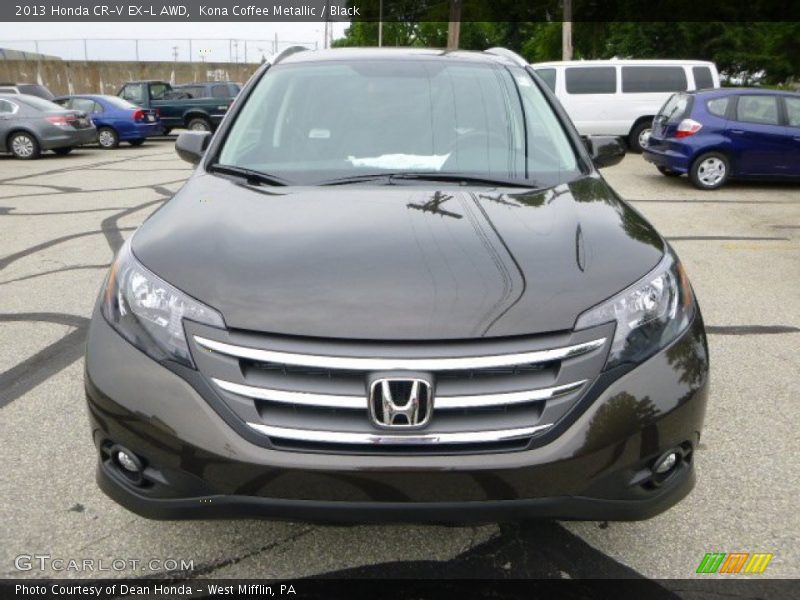 Kona Coffee Metallic / Black 2013 Honda CR-V EX-L AWD