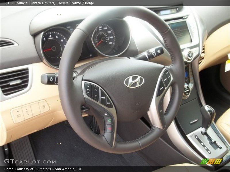 Desert Bronze / Beige 2013 Hyundai Elantra Limited