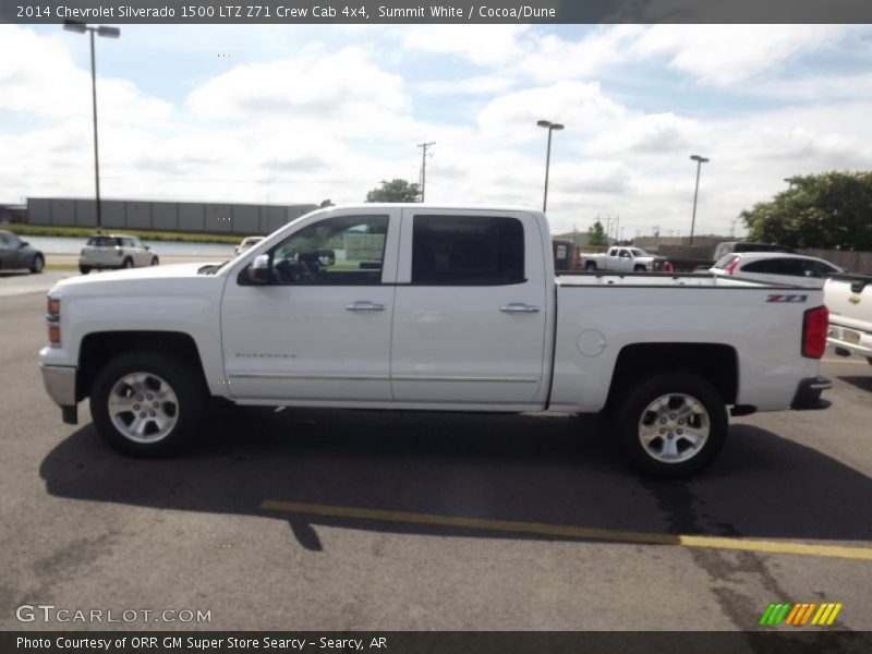 Summit White / Cocoa/Dune 2014 Chevrolet Silverado 1500 LTZ Z71 Crew Cab 4x4