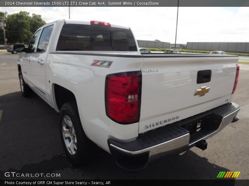 Summit White / Cocoa/Dune 2014 Chevrolet Silverado 1500 LTZ Z71 Crew Cab 4x4