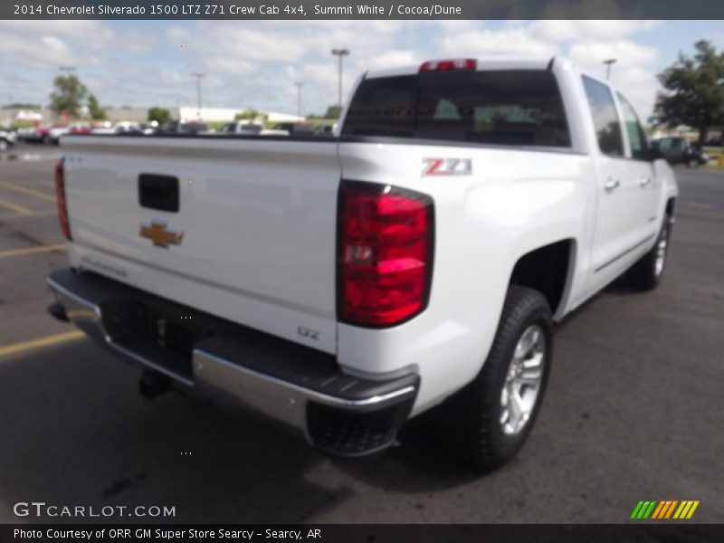 Summit White / Cocoa/Dune 2014 Chevrolet Silverado 1500 LTZ Z71 Crew Cab 4x4