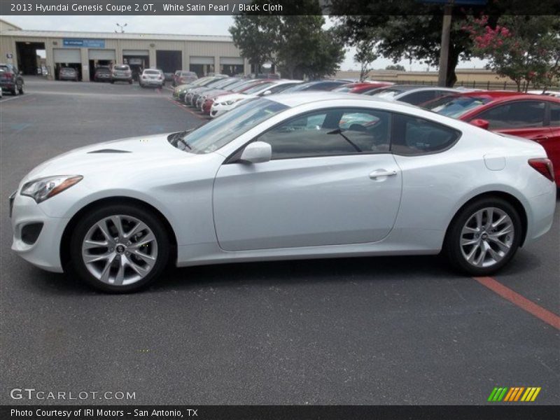 White Satin Pearl / Black Cloth 2013 Hyundai Genesis Coupe 2.0T