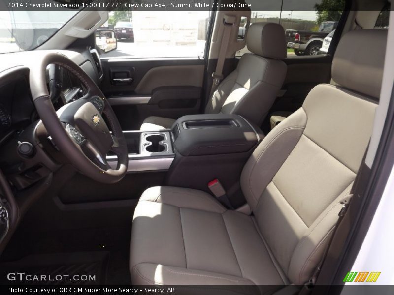 Summit White / Cocoa/Dune 2014 Chevrolet Silverado 1500 LTZ Z71 Crew Cab 4x4