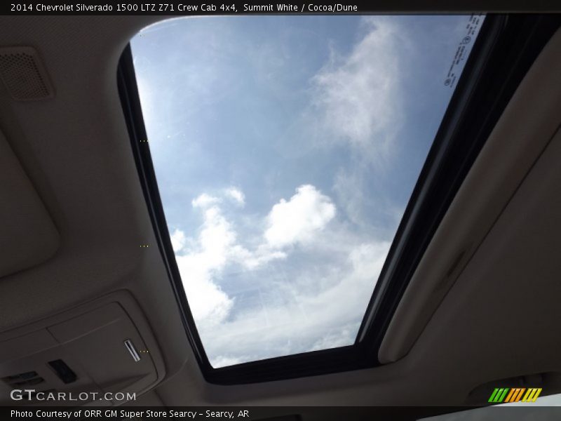 Sunroof of 2014 Silverado 1500 LTZ Z71 Crew Cab 4x4