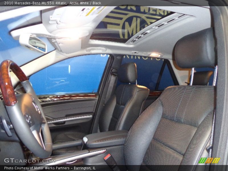 Arctic White / Black 2010 Mercedes-Benz ML 550 4Matic