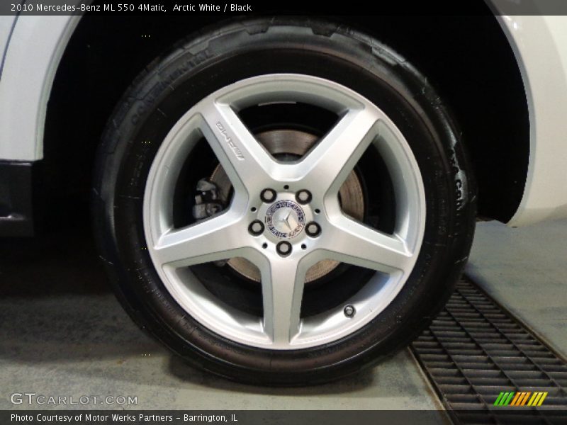 Arctic White / Black 2010 Mercedes-Benz ML 550 4Matic