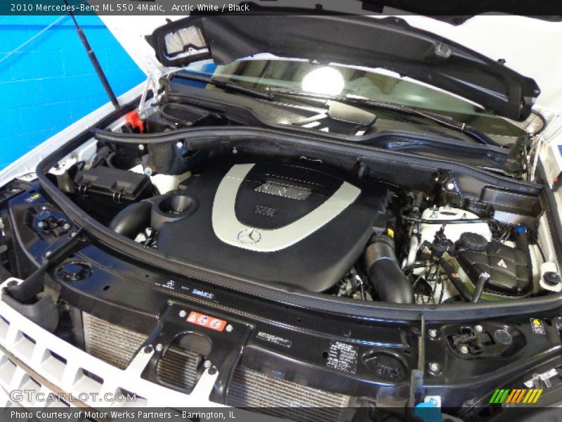 Arctic White / Black 2010 Mercedes-Benz ML 550 4Matic