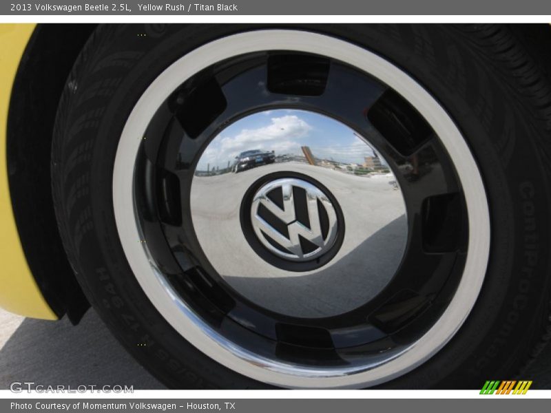 Yellow Rush / Titan Black 2013 Volkswagen Beetle 2.5L