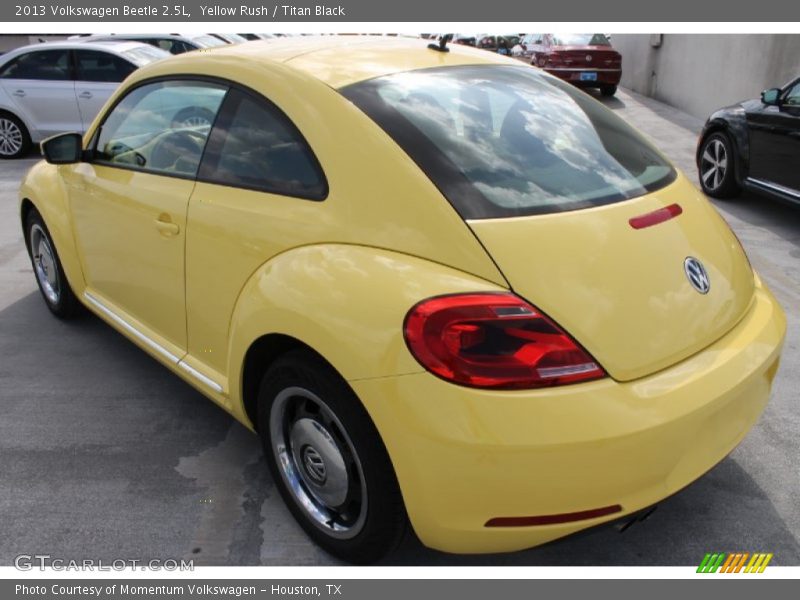 Yellow Rush / Titan Black 2013 Volkswagen Beetle 2.5L