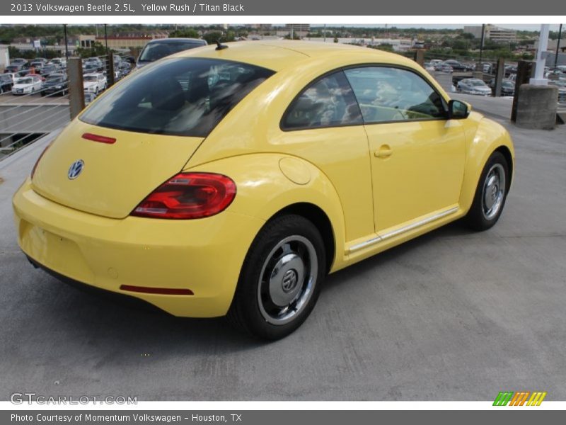 Yellow Rush / Titan Black 2013 Volkswagen Beetle 2.5L