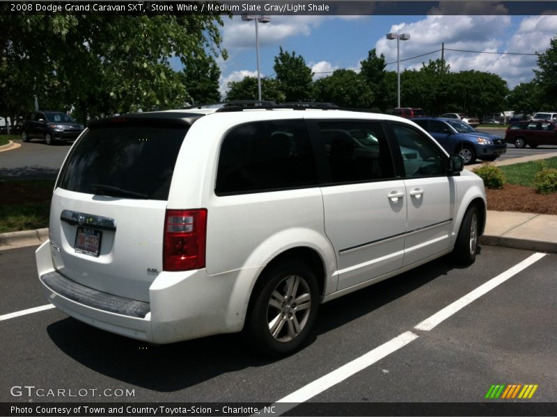 Stone White / Medium Slate Gray/Light Shale 2008 Dodge Grand Caravan SXT