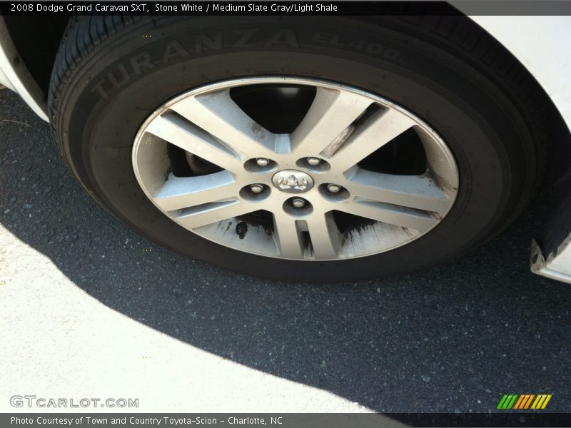 Stone White / Medium Slate Gray/Light Shale 2008 Dodge Grand Caravan SXT