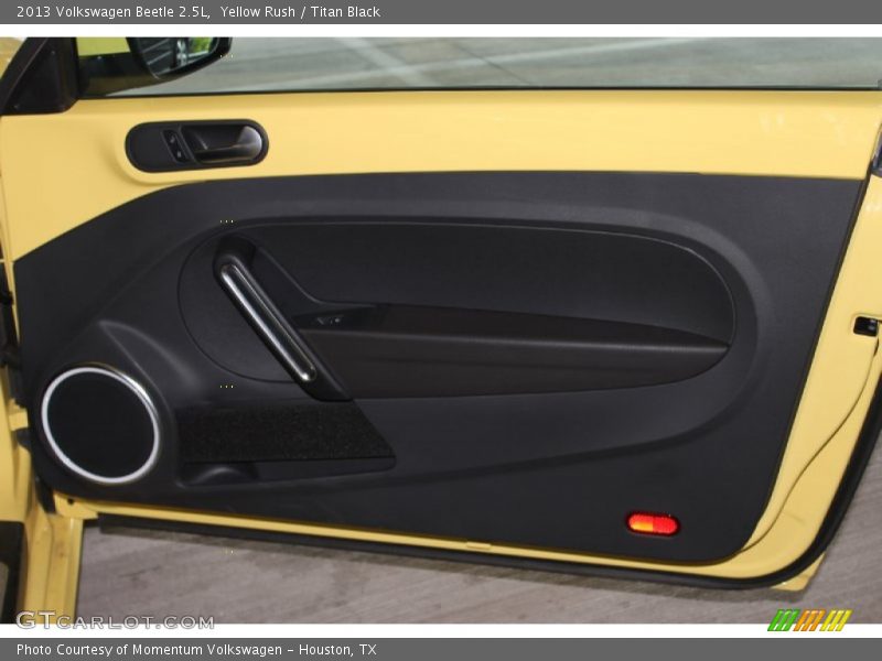 Yellow Rush / Titan Black 2013 Volkswagen Beetle 2.5L
