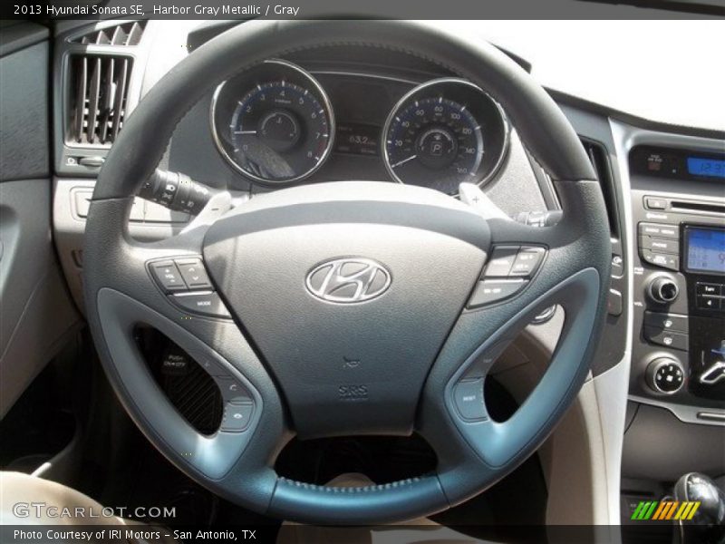 Harbor Gray Metallic / Gray 2013 Hyundai Sonata SE