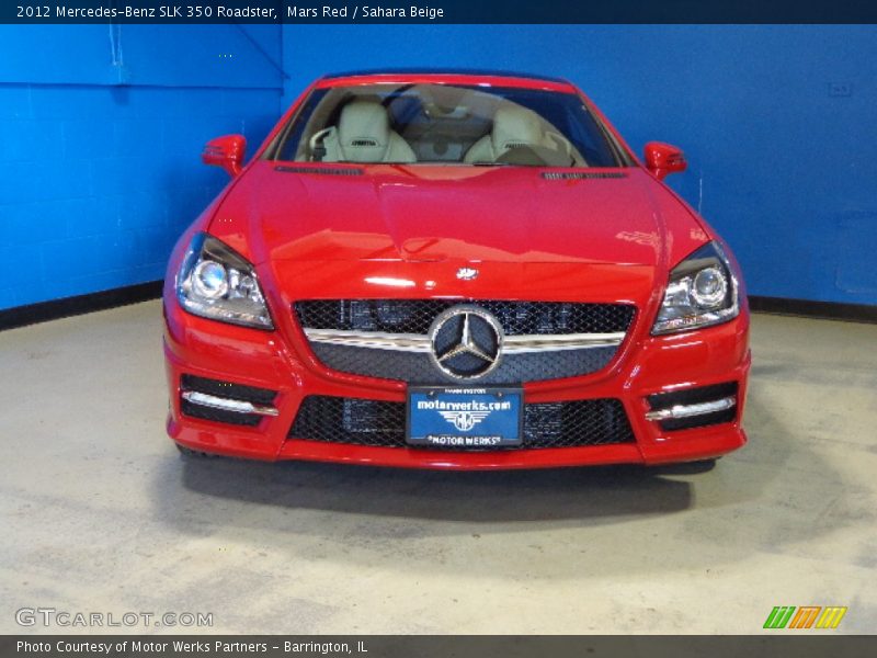 Mars Red / Sahara Beige 2012 Mercedes-Benz SLK 350 Roadster