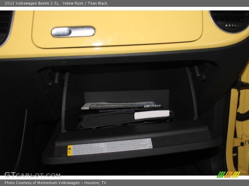 Yellow Rush / Titan Black 2013 Volkswagen Beetle 2.5L