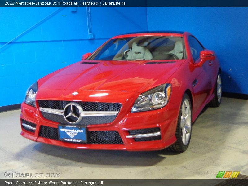 Mars Red / Sahara Beige 2012 Mercedes-Benz SLK 350 Roadster