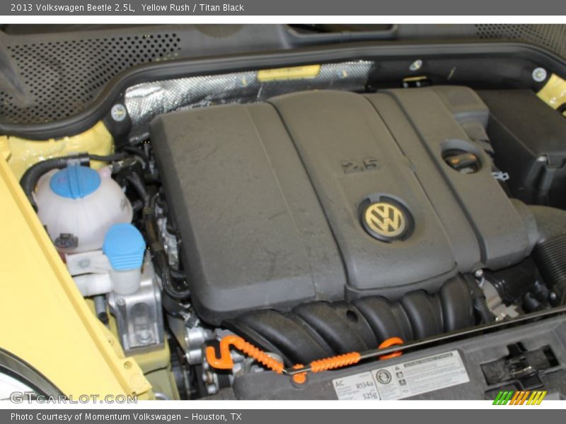 Yellow Rush / Titan Black 2013 Volkswagen Beetle 2.5L