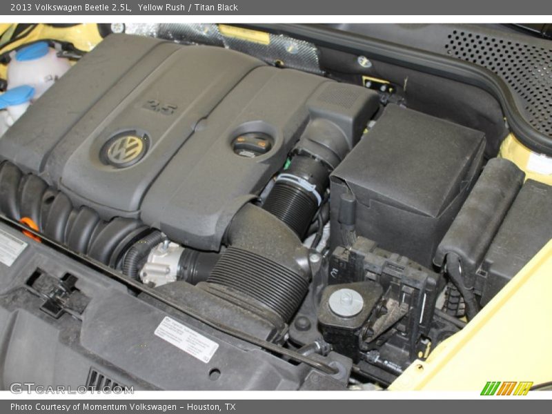 Yellow Rush / Titan Black 2013 Volkswagen Beetle 2.5L