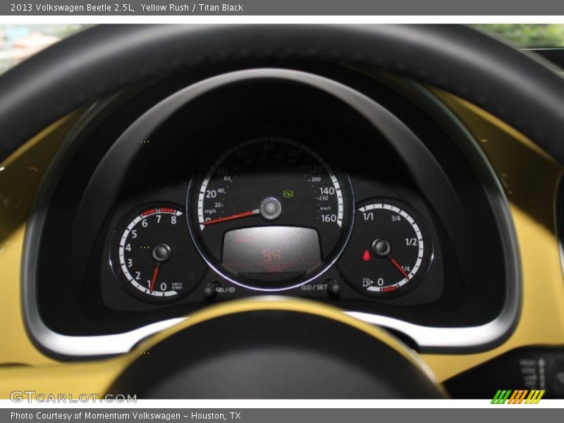 Yellow Rush / Titan Black 2013 Volkswagen Beetle 2.5L