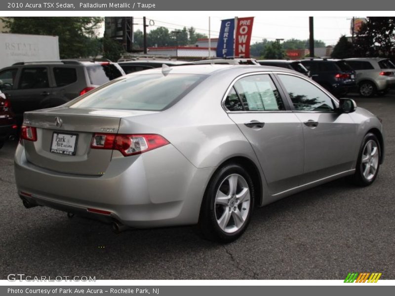 Palladium Metallic / Taupe 2010 Acura TSX Sedan