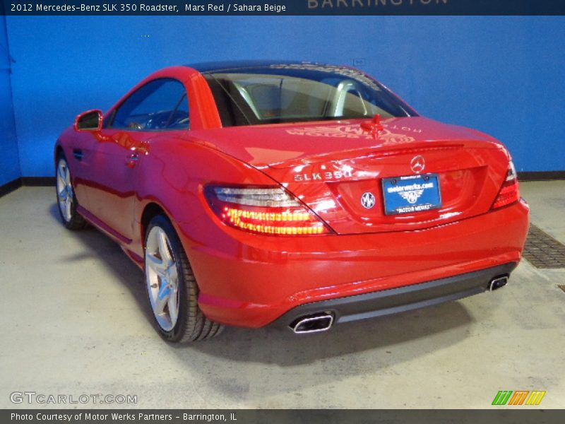 Mars Red / Sahara Beige 2012 Mercedes-Benz SLK 350 Roadster