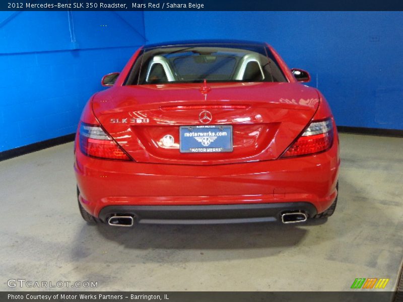 Mars Red / Sahara Beige 2012 Mercedes-Benz SLK 350 Roadster