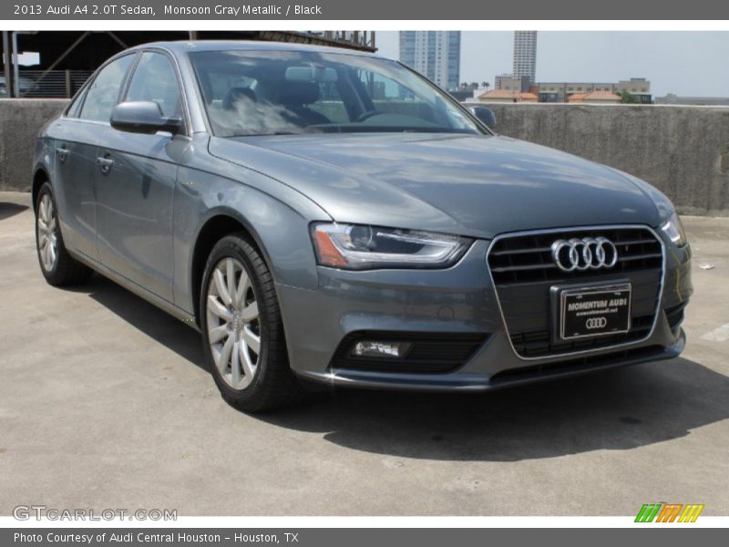Monsoon Gray Metallic / Black 2013 Audi A4 2.0T Sedan