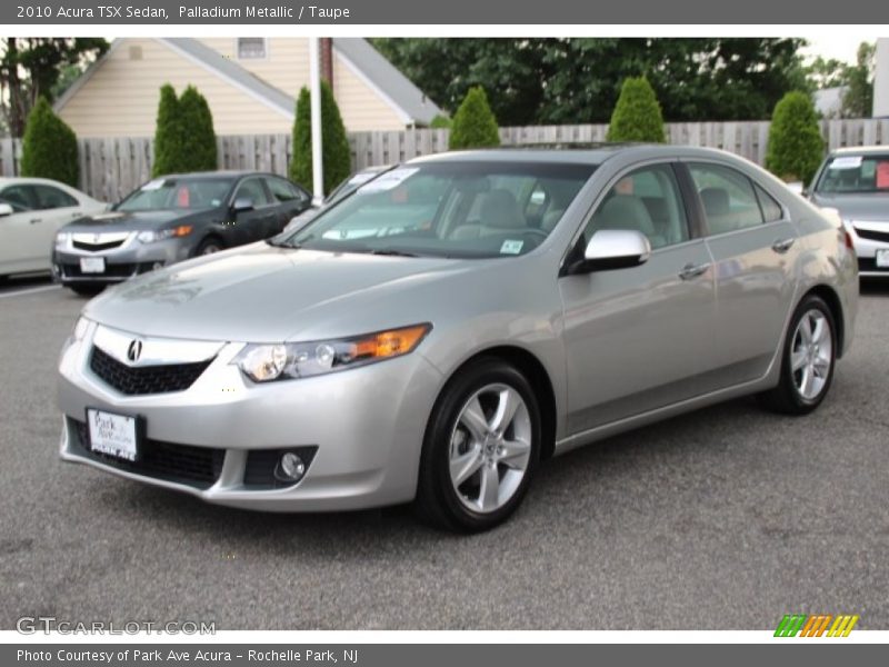 Palladium Metallic / Taupe 2010 Acura TSX Sedan