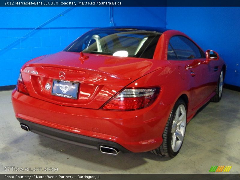 Mars Red / Sahara Beige 2012 Mercedes-Benz SLK 350 Roadster