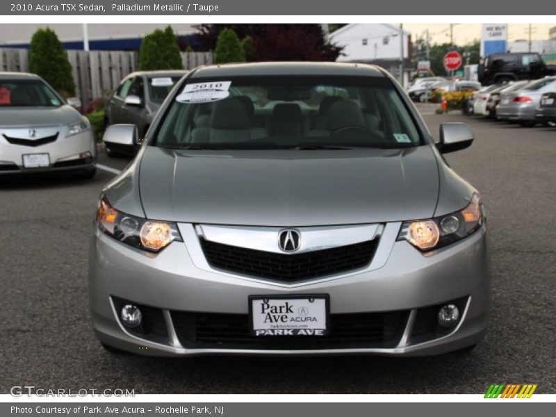 Palladium Metallic / Taupe 2010 Acura TSX Sedan