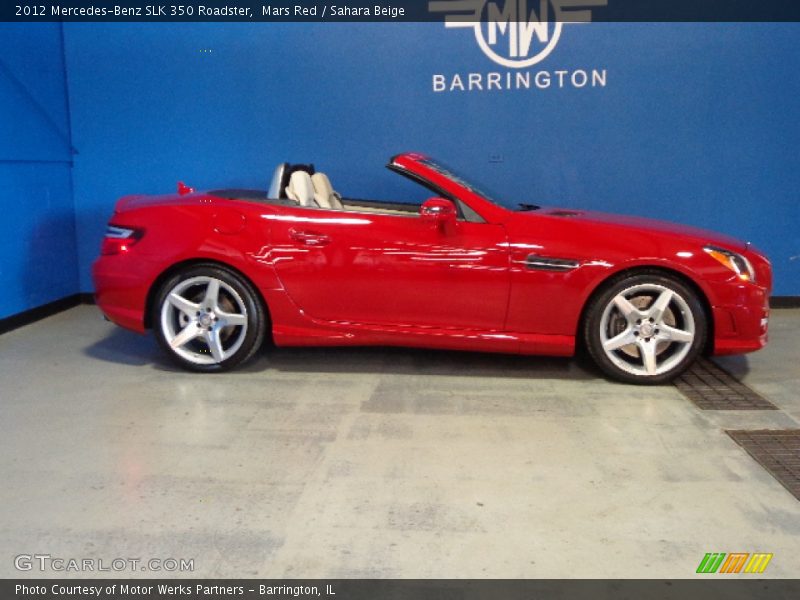 Mars Red / Sahara Beige 2012 Mercedes-Benz SLK 350 Roadster