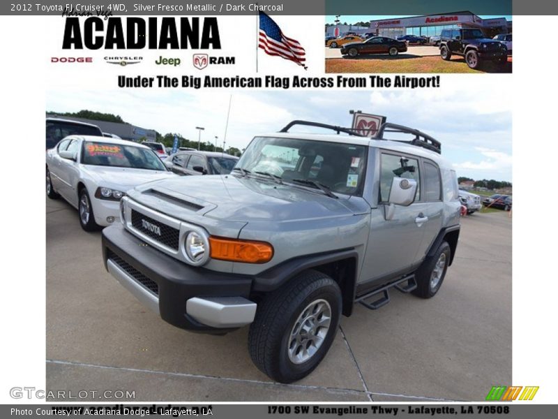 Silver Fresco Metallic / Dark Charcoal 2012 Toyota FJ Cruiser 4WD