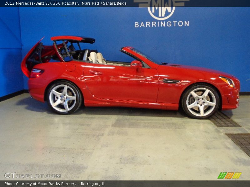 Mars Red / Sahara Beige 2012 Mercedes-Benz SLK 350 Roadster