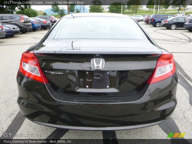 Kona Coffee Metallic / Black 2013 Honda Civic LX Coupe