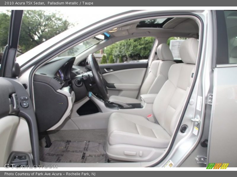 Palladium Metallic / Taupe 2010 Acura TSX Sedan