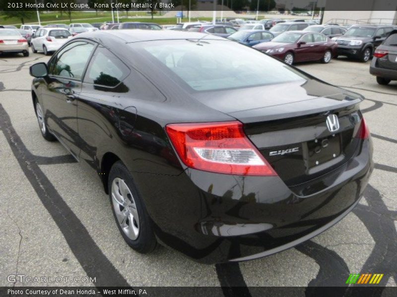 Kona Coffee Metallic / Black 2013 Honda Civic LX Coupe