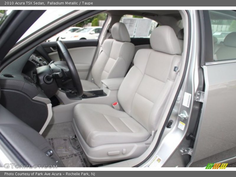 Palladium Metallic / Taupe 2010 Acura TSX Sedan