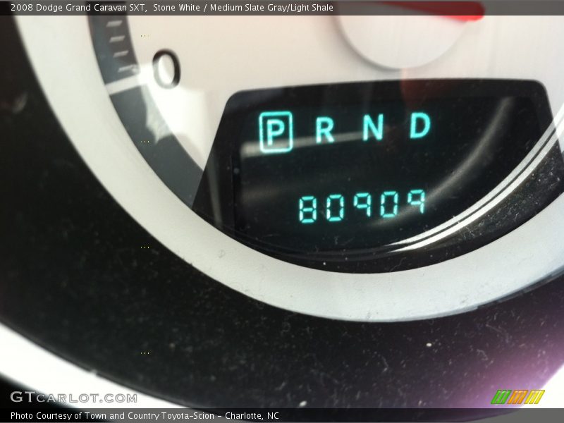 Stone White / Medium Slate Gray/Light Shale 2008 Dodge Grand Caravan SXT