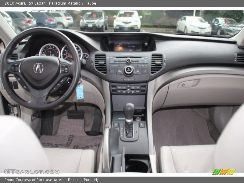 Palladium Metallic / Taupe 2010 Acura TSX Sedan