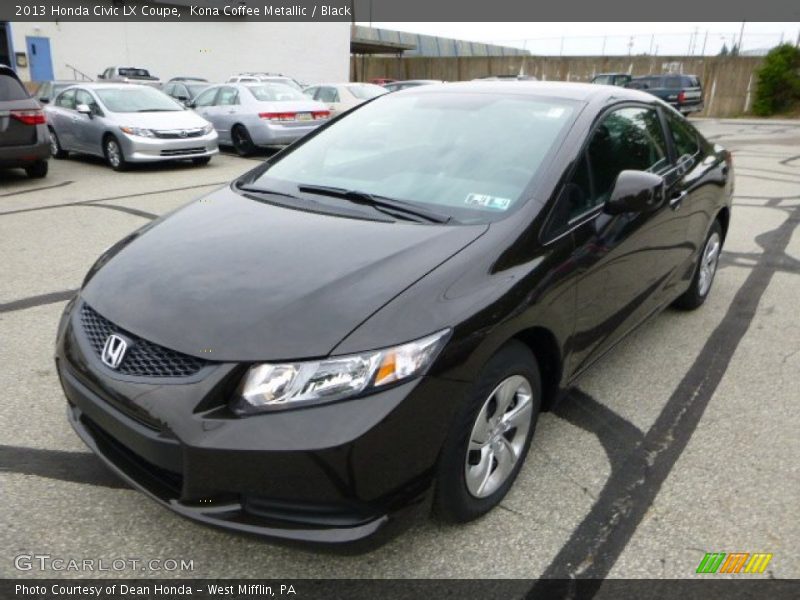 Kona Coffee Metallic / Black 2013 Honda Civic LX Coupe