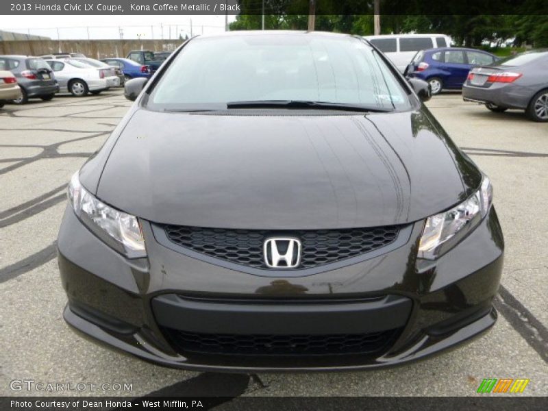Kona Coffee Metallic / Black 2013 Honda Civic LX Coupe
